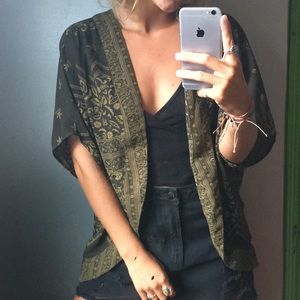 Short sleeve kimono